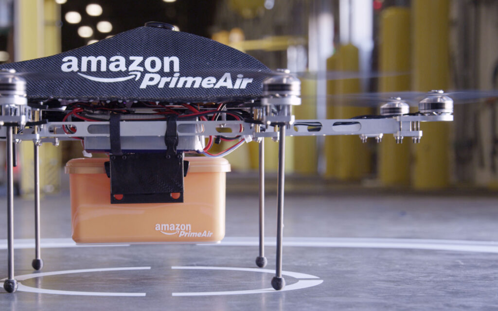 Amazon Foresees Future Delivery Drones Flying into Buildings