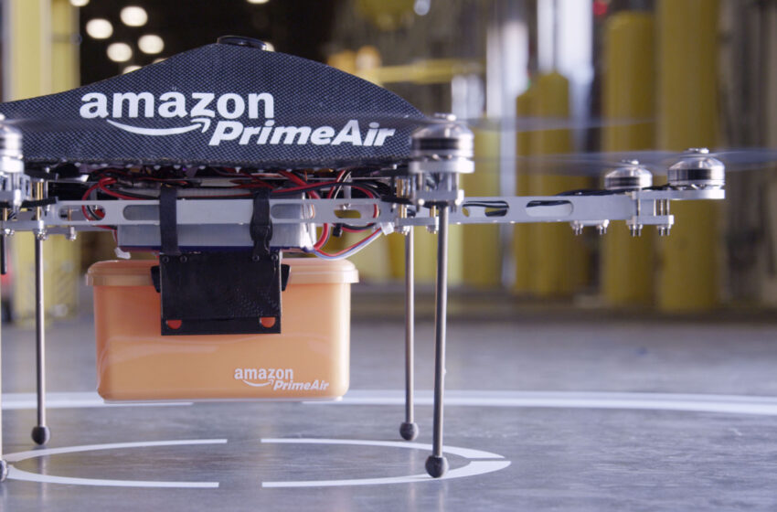 Amazon Foresees Future Delivery Drones Flying into Buildings