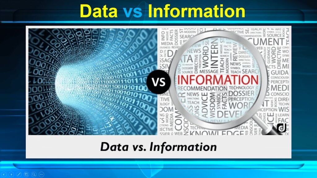What is the difference between data and information?