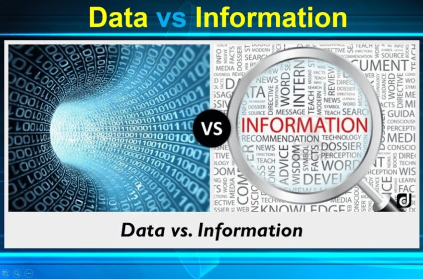 What is the difference between data and information?