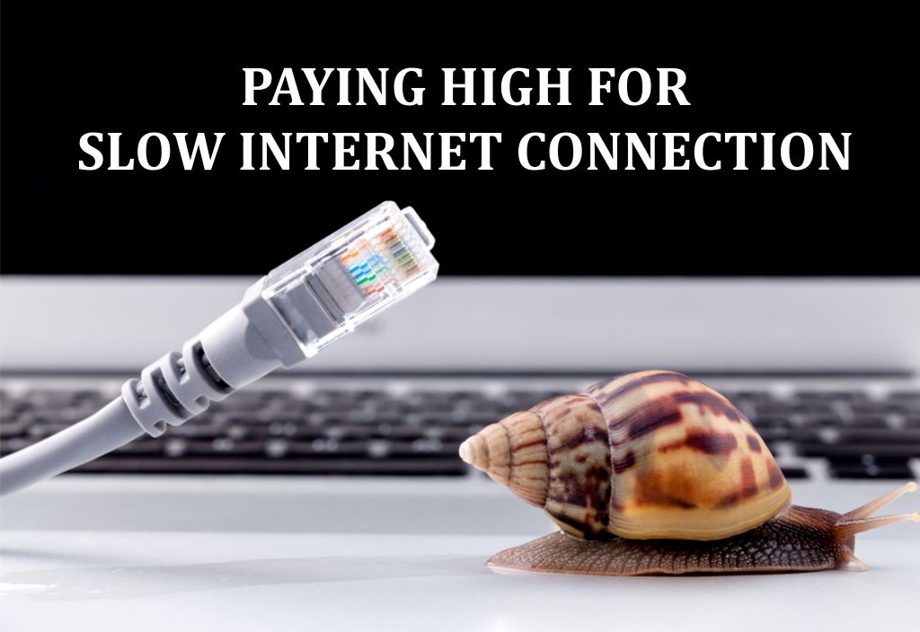 Internet users paying high prices for slow connections